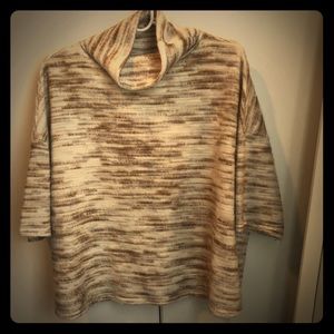 Silence + Noise | Cowl Neck Soft Browns Top